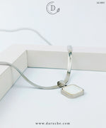 White Square Marble Texture Pendant