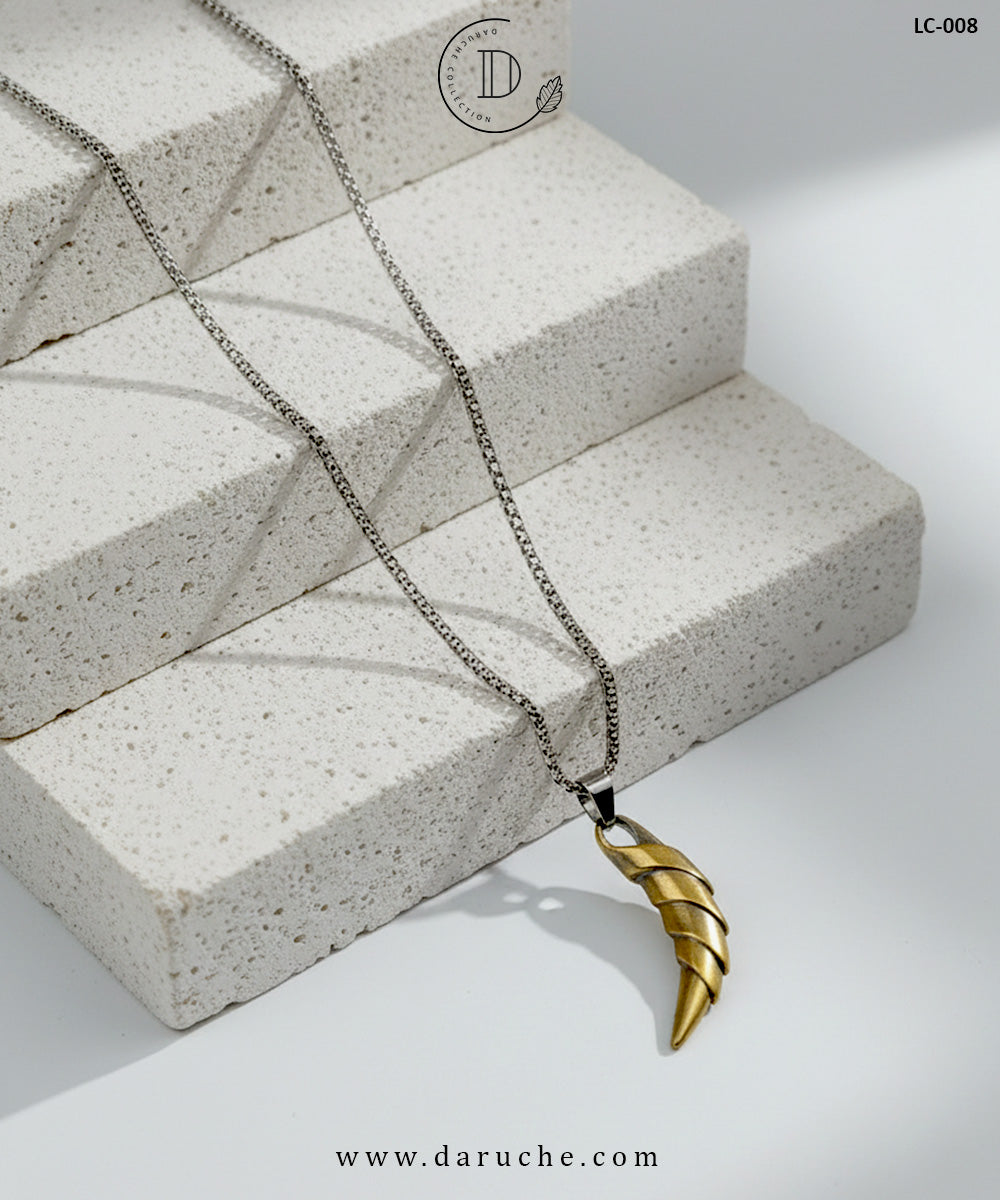 Golden Fang Pendant Necklace