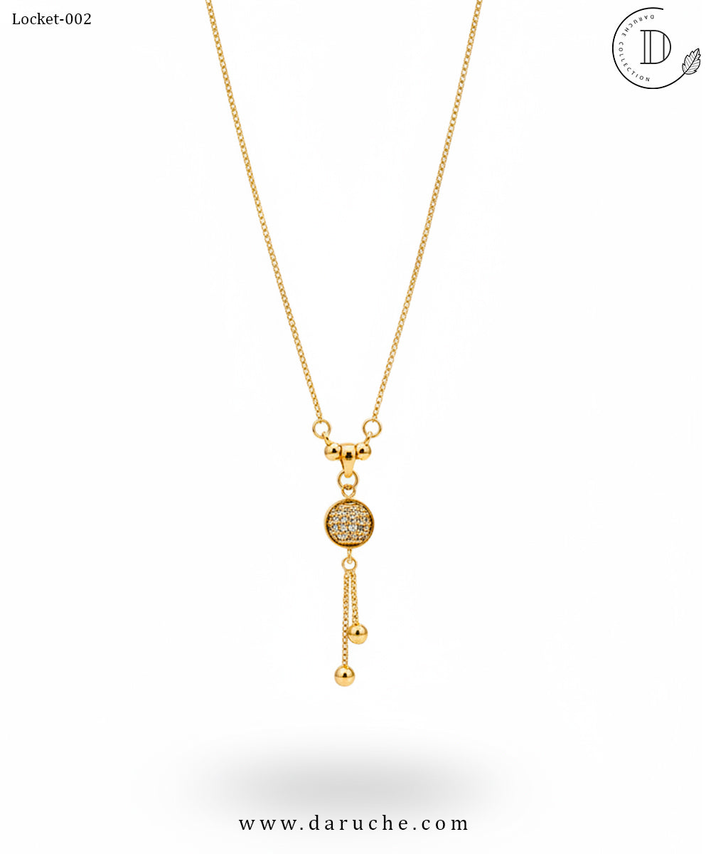 Classic Round Zircon Locket