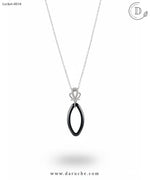 Crown Silver Zircon Locket