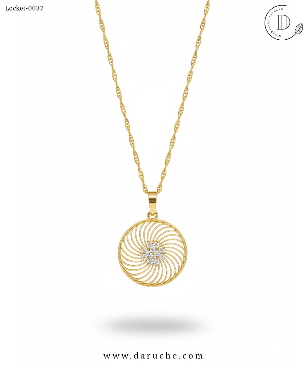 Circle Zircon Locket