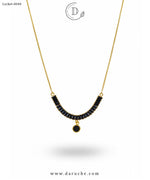 Elegant Black Zircon Locket