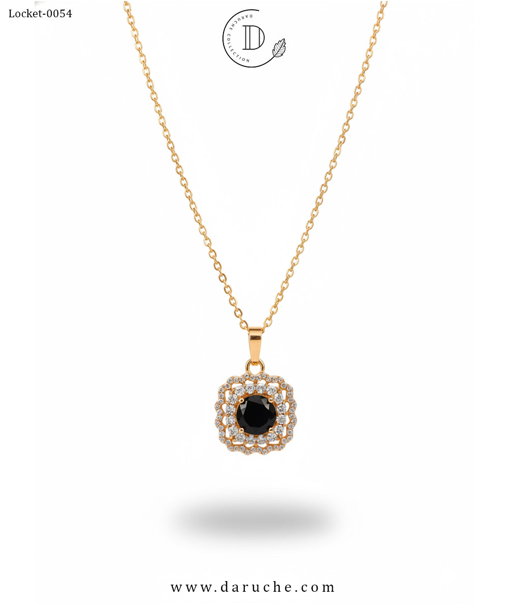 Classic Black Zircon Locket