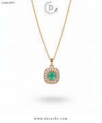 Classic Mint Zircon Locket