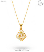 Gold Plated Cubic Zircon Stone Locket