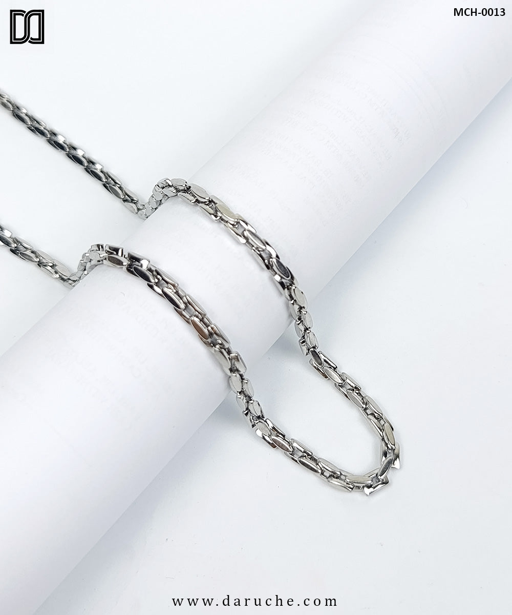 Silver Facet Chain