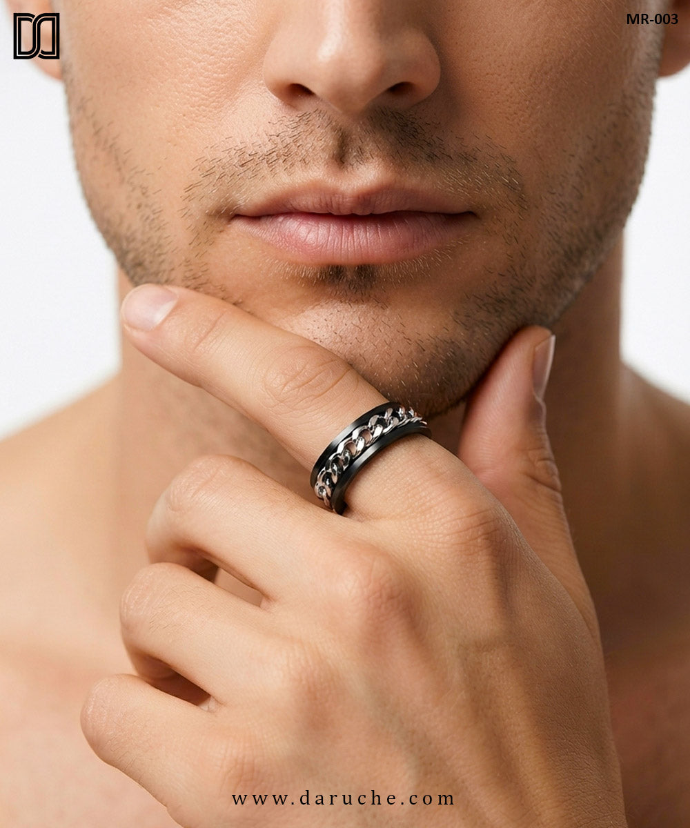 Onyx Spinner Ring