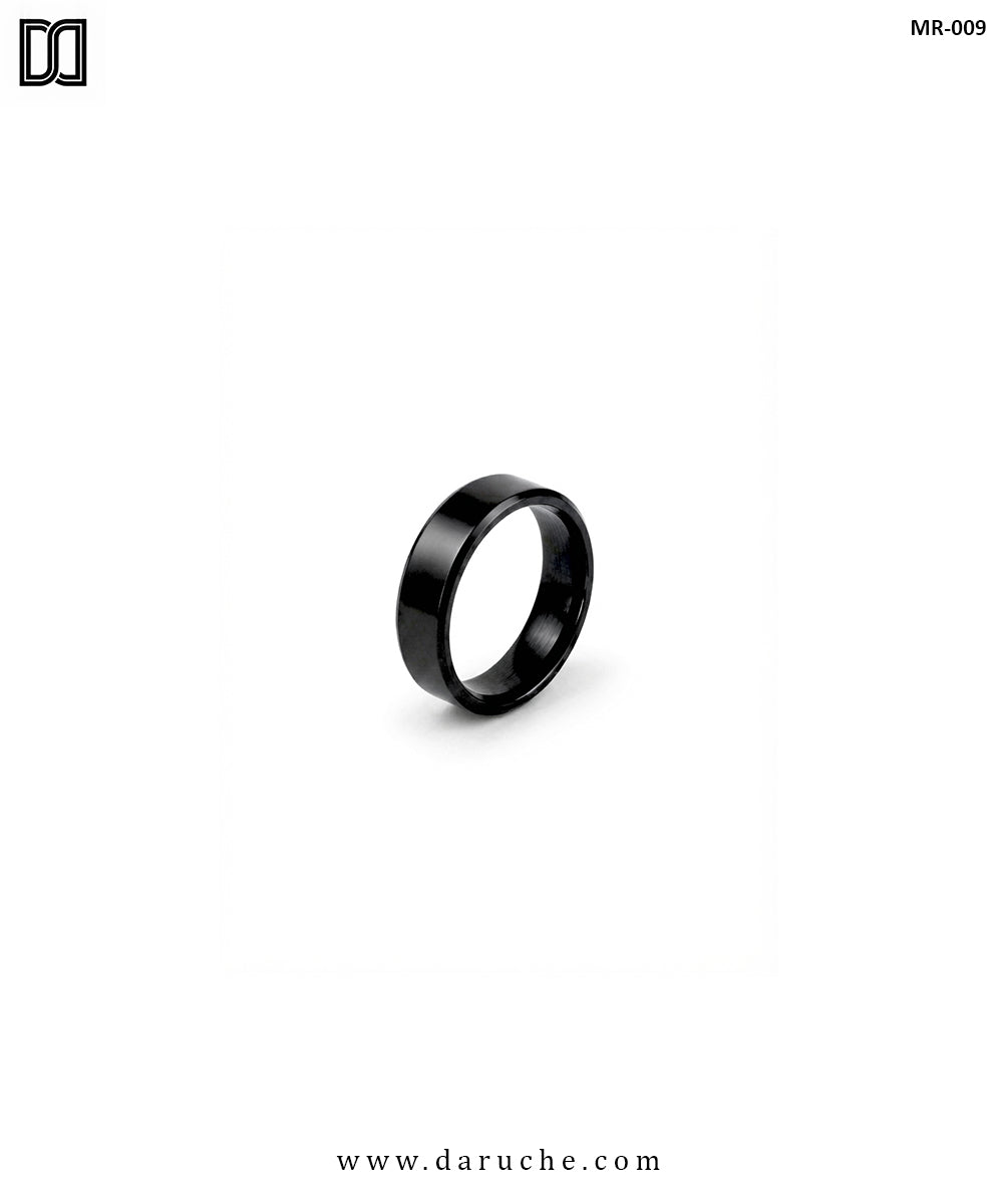 Onyx Edge Band Ring