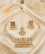 Hyacinth Champagne Pearl Necklace Set