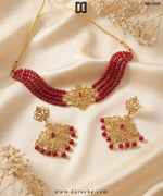 Lavinia Ruby Pearl Necklace Set