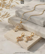 Katalin Gold Zircon Necklace Set