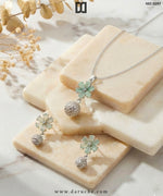 Zelphine Aqua AD Necklace Set