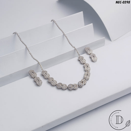 Classic Layer Zircon Stone Necklace Set