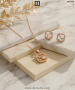 Jovana Gold Zircon Necklace Set