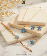 Yasminda Gold Floral Necklace Set