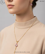 Elegant Ruby Necklace Set