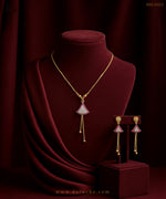 Elegant Ruby Necklace Set
