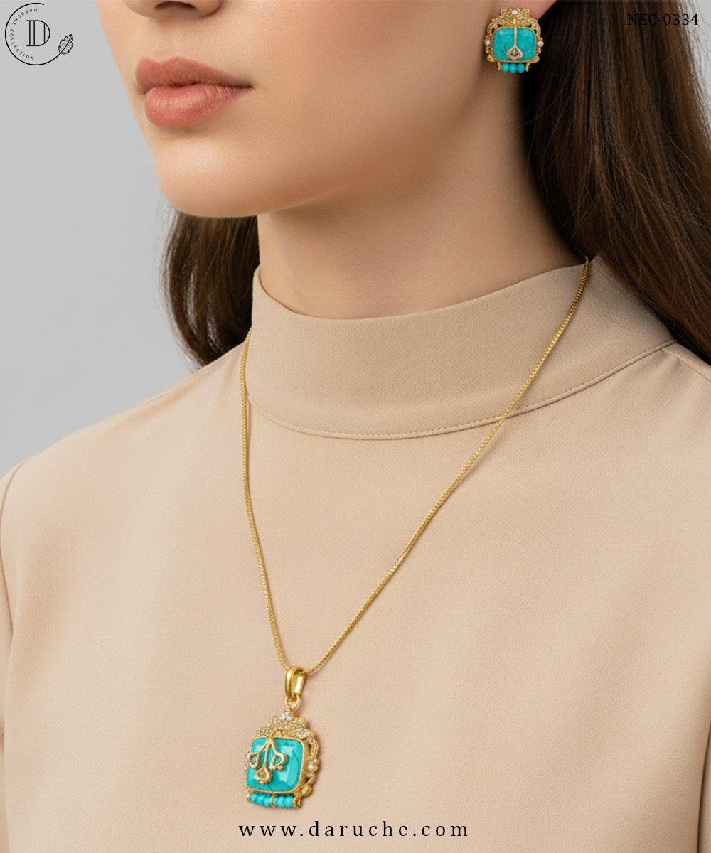 Feroza Egyptian Necklace Set