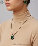 Antique Dark Green Necklace Set