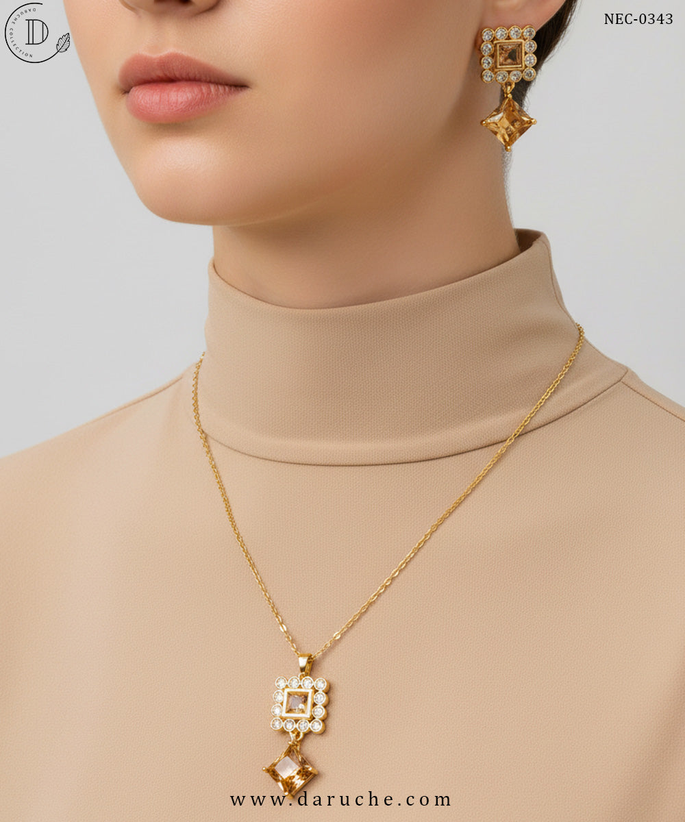 Classic Champagne Necklace Set