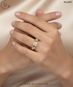 Gold Plated Cubic Zircon Stone Ring