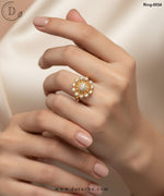 Flower Zircon Stone Ring
