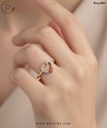 Heart Zirconia Adjustable Ring