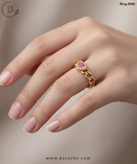 Heart Shape Zircon Adjustable Ring