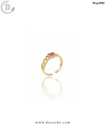 Heart Shape Zircon Adjustable Ring