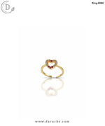 Heart Zirconia Adjustable Ring