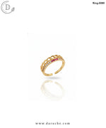 Chain Style Zirconia Adjustable Ring