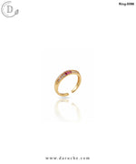 Band Cubic Zirconia Adjustable Ring