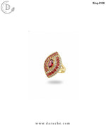 Crossover Berry Brown Zircon Adjustable Ring