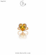 Heart Shape Zirconia Adjustable Ring