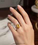 Heart Shape Zirconia Adjustable Ring