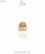 Champagne Zircon Stone Adjustable Ring