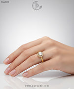 Flower Zircon Adjustable Ring