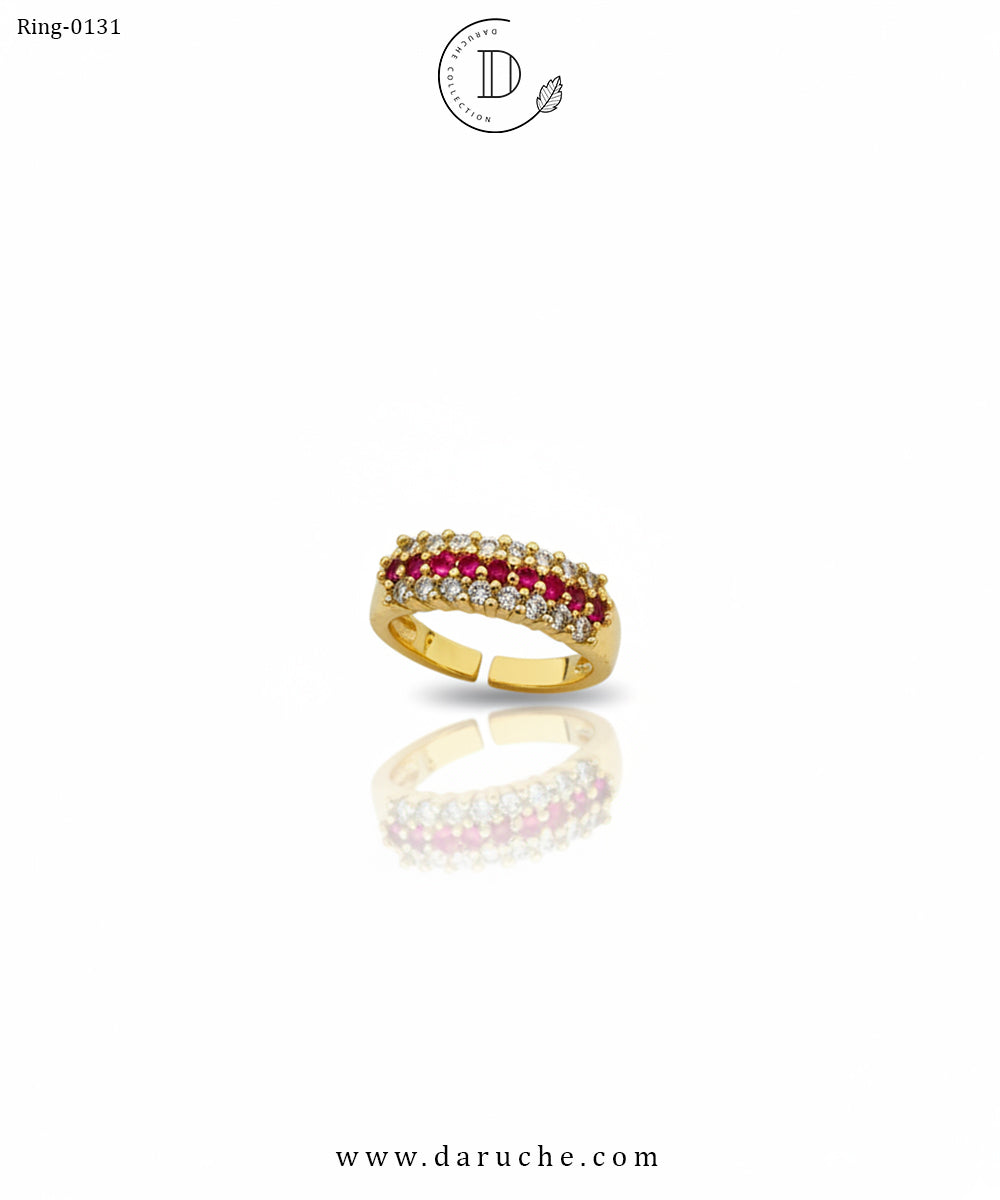 Ruby Band Adjustable Ring