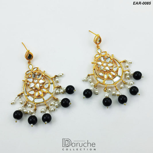 Gold Plated Kundan Earrings